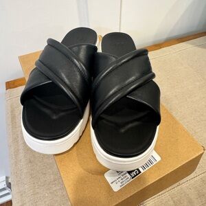 UGG Black Zayne Crossband Sandals